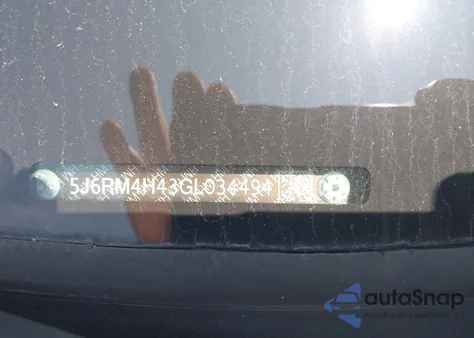 2016 Honda Cr-V Se из США, поврежденный, VIN 5J6RM4H43GL034494